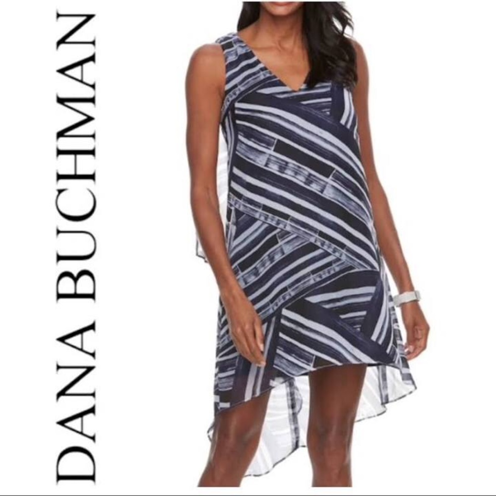 🌸Dana Buchman High Low Chiffon Dress
